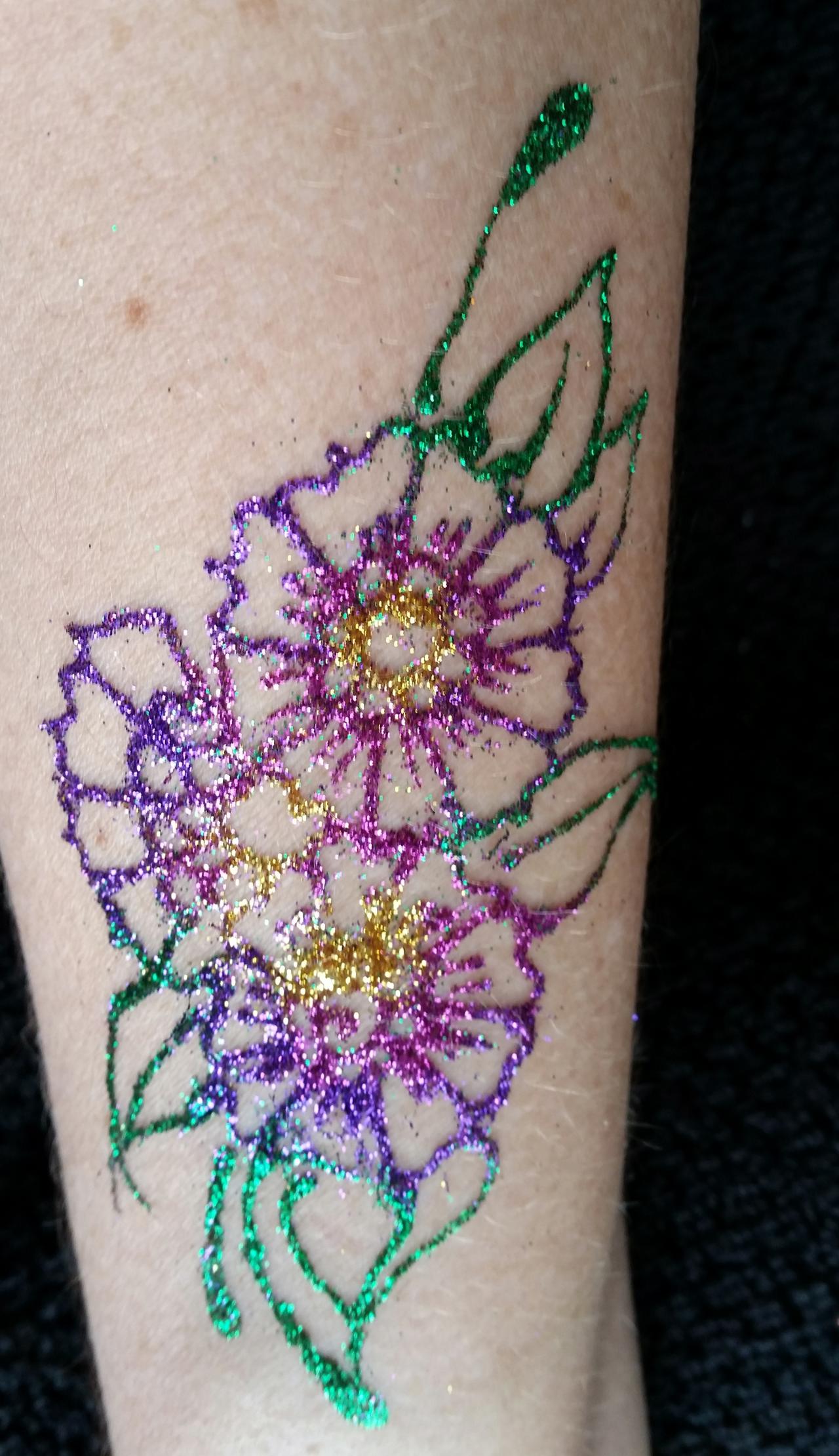 Face Paint By Vicki Glitter and Non Glittter Temporary Tattoos